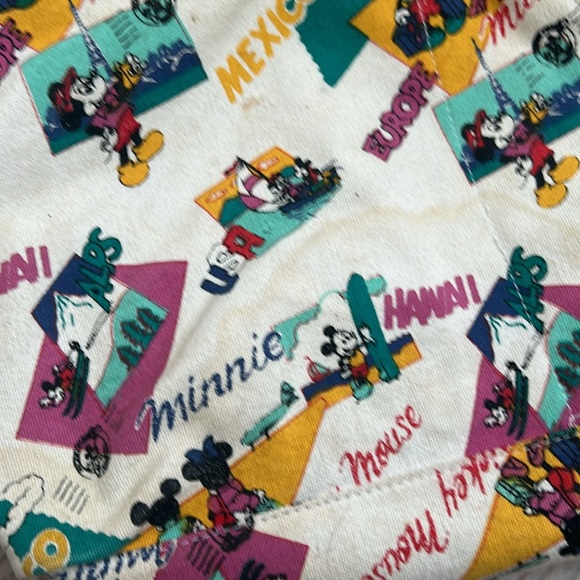 Disney Mickey Minnie Canvas Travel Shopper Tote -- Hawaii, Europe, Mexico - Picture 7 of 8